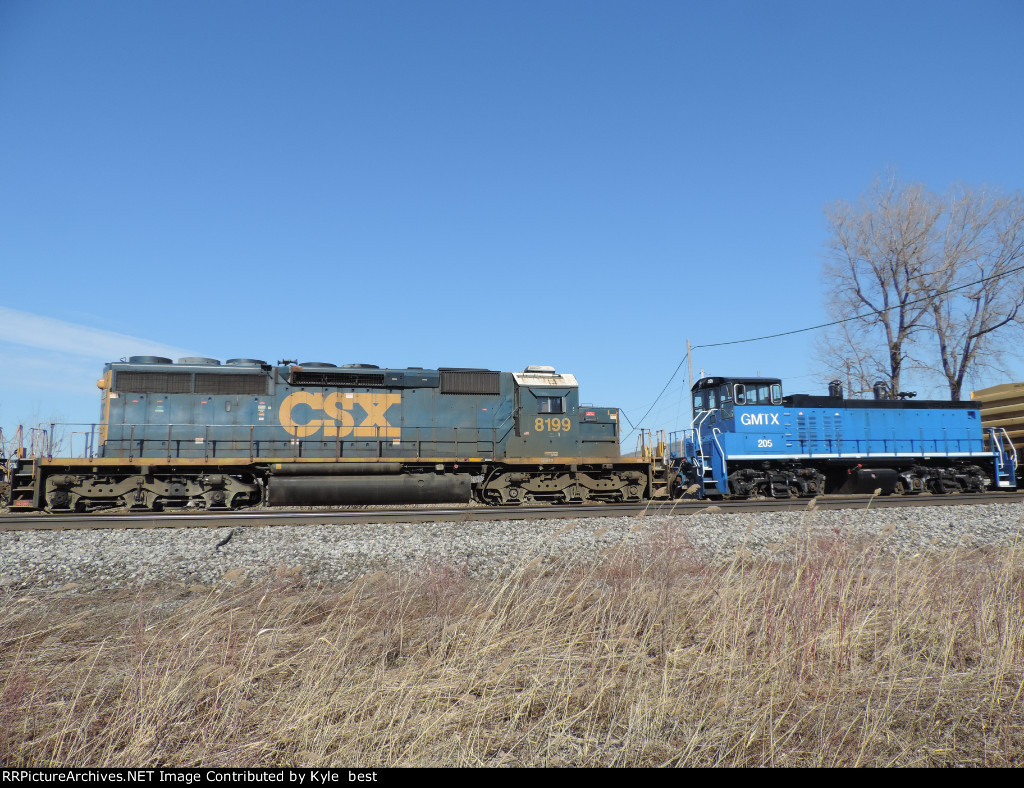 CSX 8199 and GMTX 205